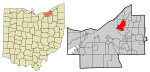 Cuyahoga County Ohio incorporated and unincorporated areas Cleveland Heights highlighted